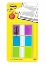 BANDERITAS ADHESIVAS POST-IT 680-PG PACK DE 3 (AZUL-VERDE-VIOLETA)