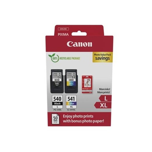 [5224B012] PACK CARTUCHOS NEGRO-COLOR CANON PG-540XL + CL-541XL 