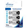 [MR9103] PEN DRIVER MEDIARANGE MR9103 USB 16GB Pack 3  Canon 0.72€ incluido en el precio