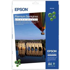 [C13S041332] PAPEL EPSON C13S041332 FOTO PREMIUN SEMIGLOSSY A4 - 250GR/M (20 HOJAS)
