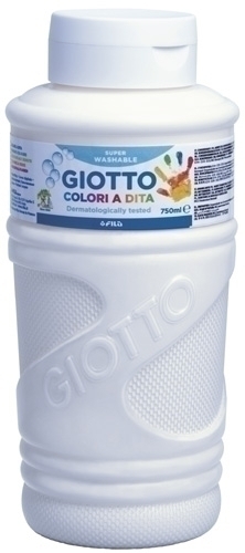 [F536001] Giotto Pintura A Dedos Blanco 750 Ml 