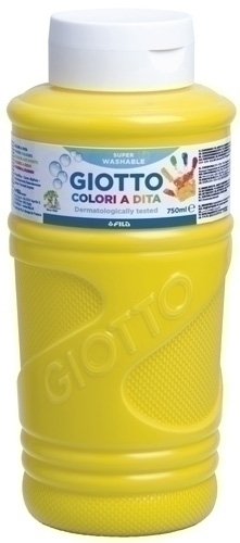 [F536002] Giotto Pintura A Dedos Amarillo 750 Ml 