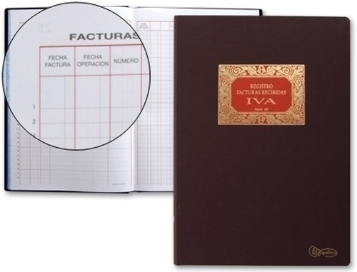 [MR5065] LIBRO MR 5065 CONTABILIDAD Fº Nº 65 FACTURAS RECIBIDAS