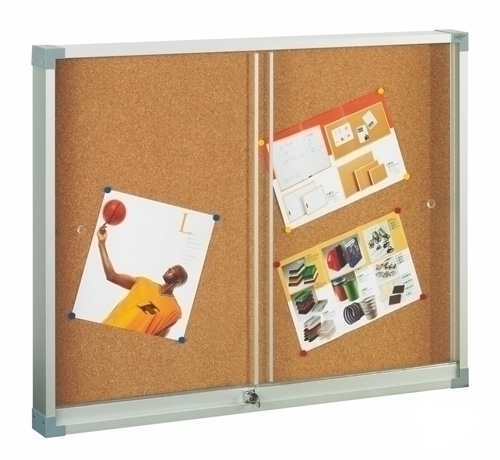 [614-1] VITRINA ANUNCIOS FAIBO 614-1 CORCHO DE ALUMINIO  METACRILATO  60x80 CM