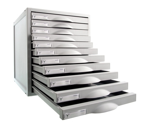 [8211C GS]  MODULO ARCHISYSTEM 8211CGS 11 CAJONES GRIS GRIS 356 x 316 x 362 mm