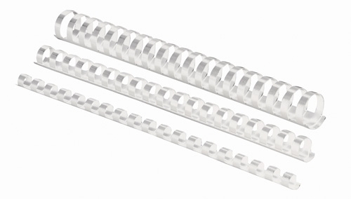 [5350202] CANUTILLO PLASTICO FELLOWES 5350202 21 anillas paso US BLANCO 51 mm OVALADO CAJA de 50