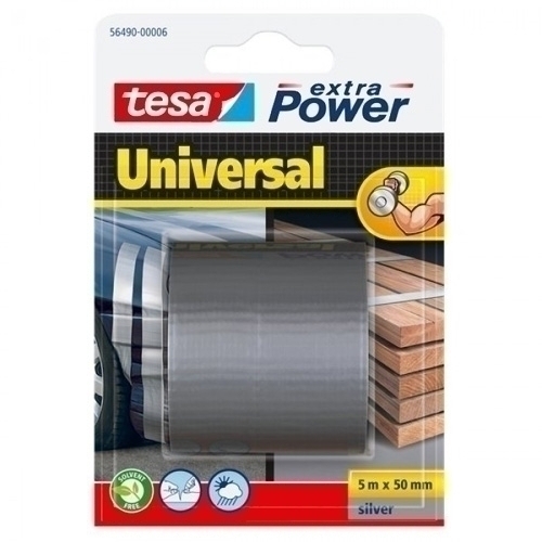 [56348-00000-06] CINTA AMERICANA TESA 56348-00000-06 EXTRA POWER rollo 5x50 PLATA