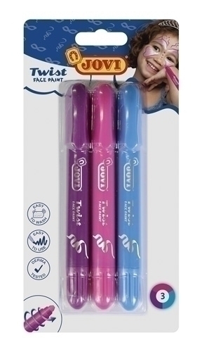 [30001095] MAQUILLAJE JOVI 30001095 BARRA TWIST MAKE de 6,10 g GIRL BLISTER 3 UNID.