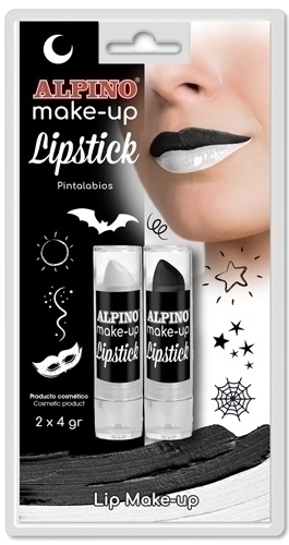 [DL000179] MAQUILLAJE ALPINO DL000179 MAKE-UP PINTALABIOS NEGRO&BLANCO BLISTER 2 UNID.