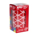 GOMETS APLI 4869 TRIANGULARES 20X20X20 MM. ROJO