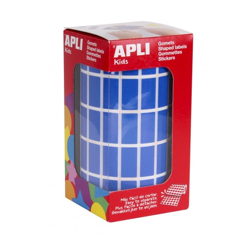 [4884] GOMETS APLI 04884 RECTANGULARES 20X10 MM. AZUL