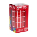 GOMETS APLI 4885 RECTANGULARES 20X10 MM. ROJO