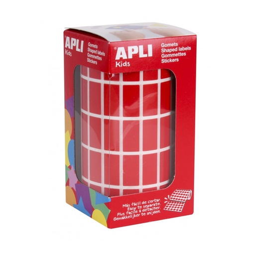 [4885] GOMETS APLI 4885 RECTANGULARES 20X10 MM. ROJO
