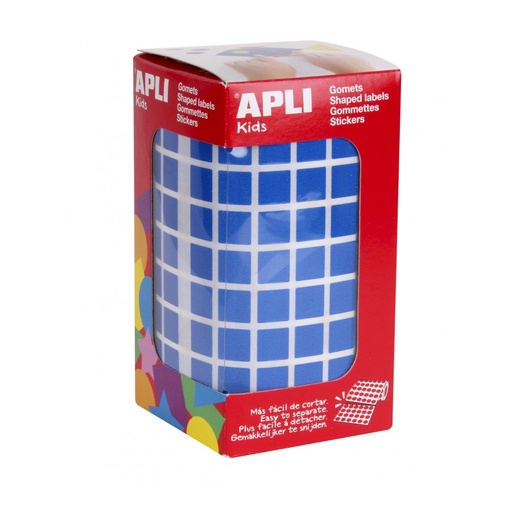 [4872] GOMETS APLI 4872 CUADRADAS 10X10 MM AZUL