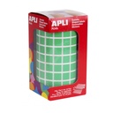 GOMETS APLI 4874 CUADRADAS 10X10 MM VERDE