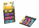 BANDERITAS ADHESIVAS POST-IT 683-4AB (1/2") PACK de 4 u. (AMARILLO-AZUL-ROSA-VIOLETA)