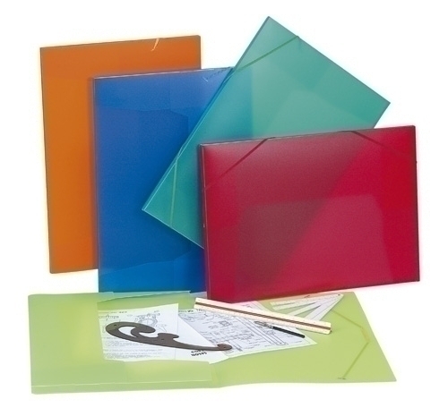 [3641K] CARPETA CARCHIVO 3641K DIBUJO PP TRANSP. GOMAS Y SOLAPAS A3 COLORES
