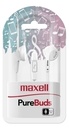 AURICULARES MAXELL EARBUD MIC WHITE BOTON BLANCO 