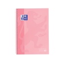 CUADERNO OXFORD 400117272 EUROPEANBOOK 1 SCHOOL TOUCH TAPA EXTRADURA A4+  80H 5X5 FLAMINGO PASTEL
