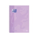 CUADERNO OXFORD 400117273 EUROPEANBOOK 1 SCHOOL TOUCH TAPA EXTRADURA A4+  80H 5X5 LAVANDA PASTEL