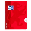 LIBRETA OXFORD 100735871 GRAPADA TAPA  PLÁSTICO OPENFLEX A4 48H 4X4 - ROJO