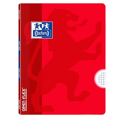 [100735871] LIBRETA OXFORD 100735871 GRAPADA TAPA  PLÁSTICO OPENFLEX A4 48H 4X4 - ROJO
