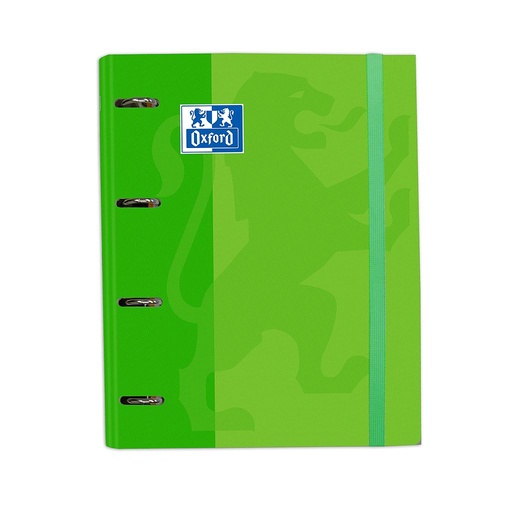 [400109187] CUADERNO OXFORD 400109187 EUROPEANBINDER CLASSIC TE A4+ CON  100H 5X5 -  VERDE MANZANA