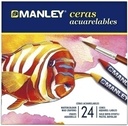CERAS MANLEY MNQ00424 ACUARELABLES ESTUCHE DE 24