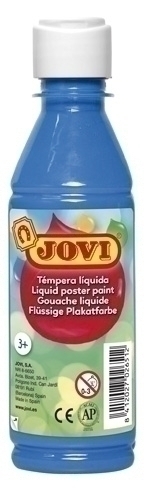 [50221] TÉMPERA JOVI 50221 LÍQUIDA 250 ml (BOTELLA) AZUL CYAN