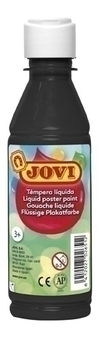 [50230] TÉMPERA JOVI 50230 LÍQUIDA 250 ml (BOTELLA) NEGRO
