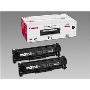 [718BK P2] TONER CANON 718BKVP PACK 2 UND. NEGRO 
