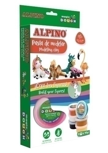 [DP000206] PASTA MODELAR ALPINO DP000206 MAGIC DOUGH FANTASY ANIMALS