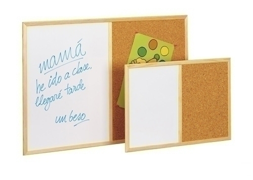 [608-3] PIZARRA 608-3 MITAD CORCHO MITAD BLANCA 60X90