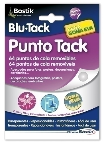 [1693] PUNTOS ADHESIVOS BLU-TACK 1693 PUNTO TACK 64 uds.