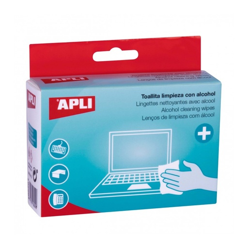 [18629] SOBRES TOALLITAS LIMPIEZA ALCOHOL 20U.