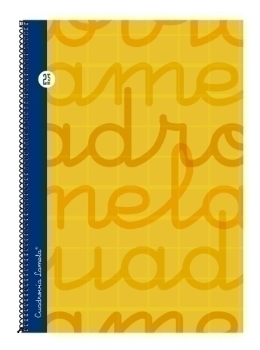 [7FTE002N] BLOC LAMELA 7FTE002N TAPA FORRADA Fº 80h CUADROVIA 2,5 mm NARANJA