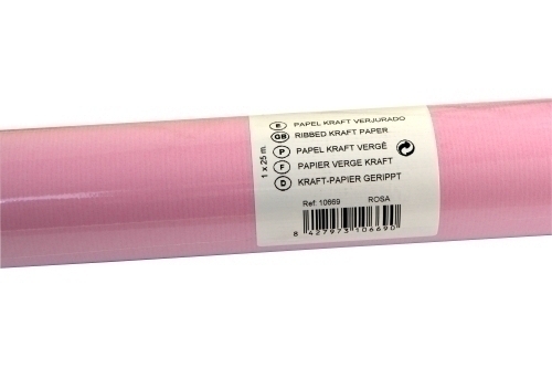 [10670] PAPEL SADIPAL 10670 EMBALAR KRAFT ROLLO  FUSION 1x50 m ROSA