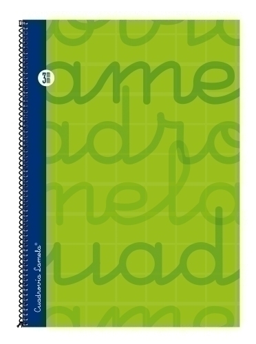 [7FTE003V] BLOC LAMELA 7FTE003V FORRADA Fº 80h CUADROVIA 3 mm VERDE