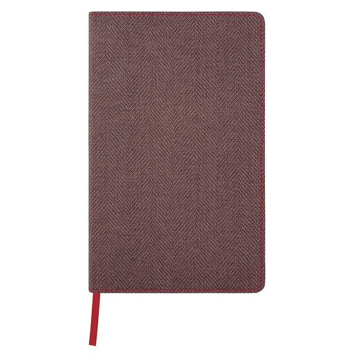 [0QC2D9387] CUADERNO CASTELLI MILANO 0QC2D9387 BOLSILLO 9x14 cm  HARRIS MAPLE RED RAYADO