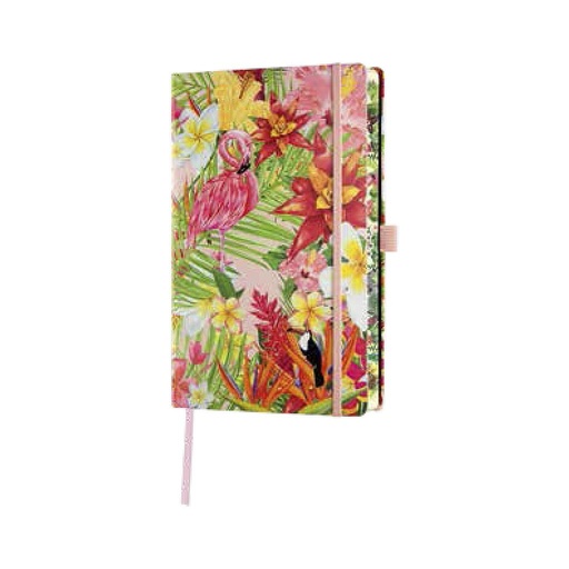 [0QC2BI005] CUADERNO CASTELLI MILANO 0QC2BI005 BOLSILLO 9x14 cm  EDEN FLAMINGO RAYADO