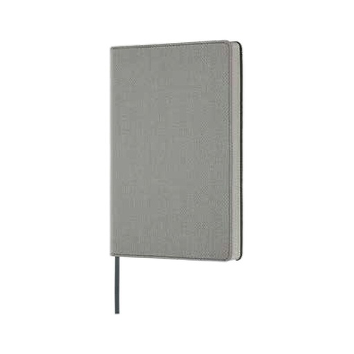 [0QC6D9628] CUADERNO CASTELLI MILANO 0QC6D9628 MEDIANO 13x21 cm  HARRIS OYSTER GREY RAYADO