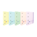 EUROPEANBINDER+ LIVE & GO POLYFOAM A4+ CON RECAMBIO 100H 5X5 0 SRTD PASTEL