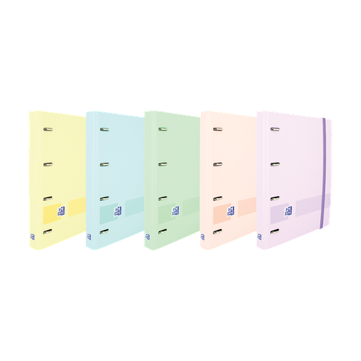 [400146175] CARPETA OXFORD 400146175 EUROPEANBINDER+ LIVE & GO POLYFOAM A4+ CON  5X5 - SRTD PASTEL
