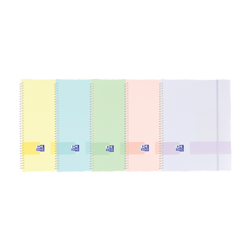 [400146224] CARPETA DE FUNDAS ESPIRAL LIVE & GO TP A4 C/GOMA 40 FUNDAS 0 SRTD PASTEL