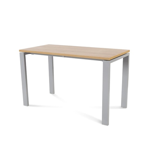 [2000MD08] MESA ROCADA 2000MD08 TOTAL120X60 ALUMINIO / ROBLE