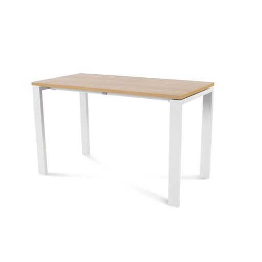 [2000MM08] MESA ROCADA 2000MM08 TOTAL120X60 BLANCO/ ROBLE