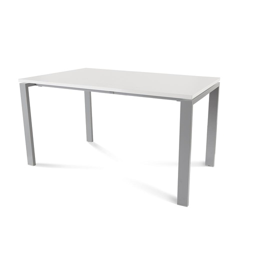 [2001MD04] MESA ROCADA 2001MD04 TOTAL140X80 ALUMINIO / BLANCO