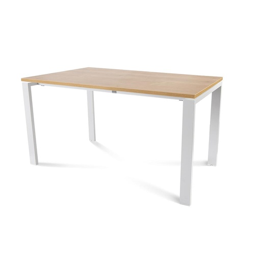 [2001MM08] MESA ROCADA 2001MM08 TOTAL140X80 BLANCO/ ROBLE