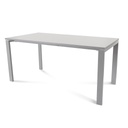 MESA ROCADA 2002MD02 TOTAL160X80 ALUMINIO/ GRIS