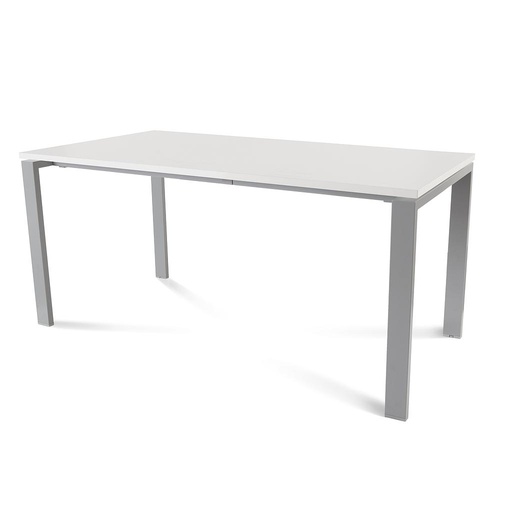 [2002MD04] MESA ROCADA 2002MD04 TOTAL160X80 ALUMINIO/BLANCO